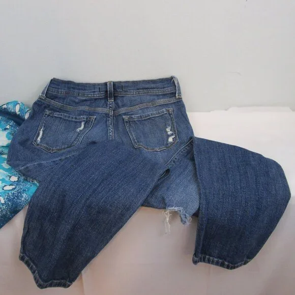 eunina Distressed Sasha Low Rise Relaxed Skinny Jeans - Picture 2 of 8